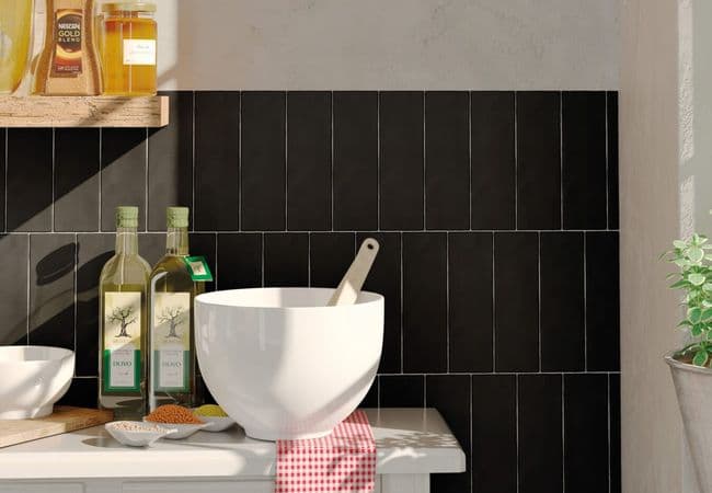 Neshada Tile Borgo Noir Matte 2.5" x 8" Porcelain, Neshada Tile & Stone
