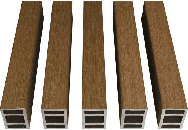 NewTechWood UH17 Screen and Partition Beams Narrow Peruvian Teak, Newtechwood