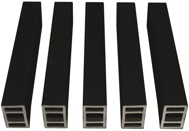 NewTechWood UH25 Screen and Partition Beams Medium Ebony