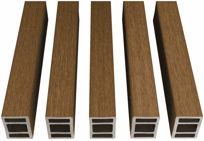 NewTechWood UH25 Screen and Partition Beams Medium Peruvian Teak, Newtechwood