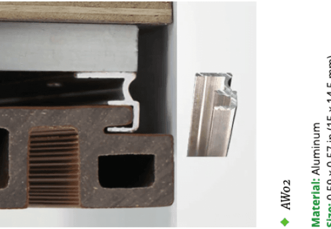 NewTechWood US31 All Weather Gap Siding Peruvian Teak, Newtechwood
