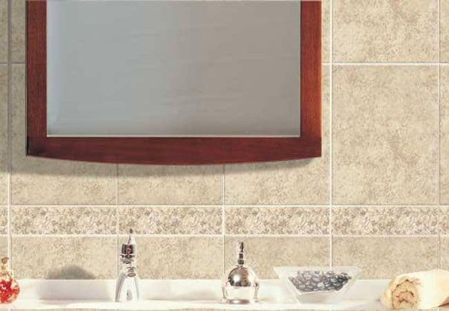 Olympia Andes Matte Ceramic Wall Tiles Color: Almond, Ivory, Light Grey Size 10" X 8", Olympia Tile