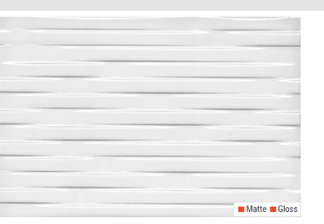 Olympia Brick Matte and Gloss Ceramic Wall Tiles Color: White Size: 8" X 12", Olympia Tile