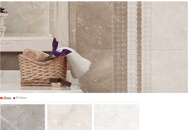 Olympia Champions Gloss Ceramic Wall Tiles Colors: Anthracite, Ivory, White Size: 8" X 20", Olympia Tile