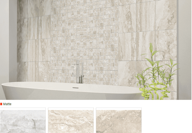 Olympia Metis Matte Ceramic Wall Tiles Color: Grey, Ivory, Taupe Size: 10 X 16, Olympia Tile