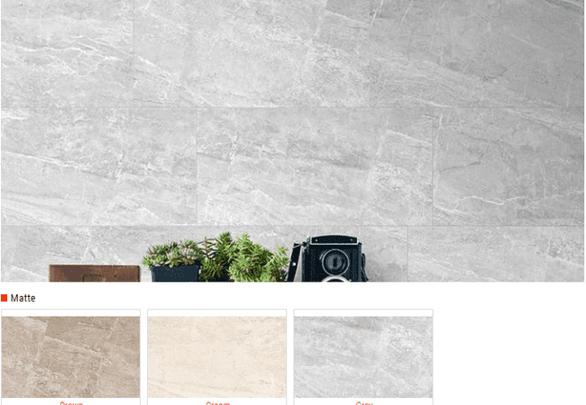 Olympia Nepal Matte Ceramic Wall Tiles Color: Brown, Cream, Grey Size: 10 X 16, Olympia Tile