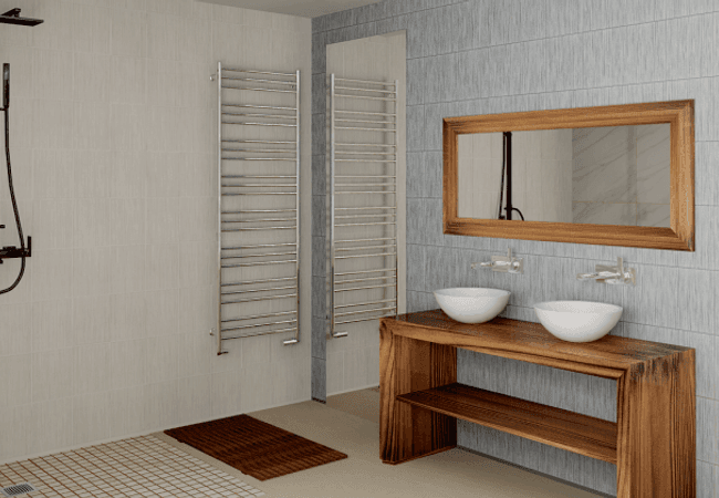 Olympia New Reeds Matte Ceramic Wall Tiles Color: Silver, Cream, Grey, Taupe, Brown Size: 8 X 10, Olympia Tile