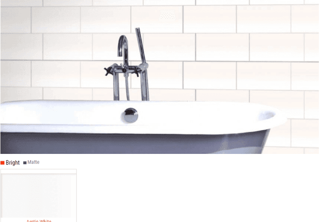 Olympia New Serenity Gloss and Matte Wall Tiles Color: White Size: 8 X 16, Olympia Tile