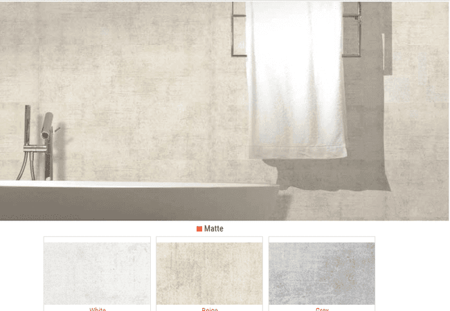 Olympia Sacremento Matte Wall Tiles Color: White, Beige, Grey Size: 8 X 24, Olympia Tile