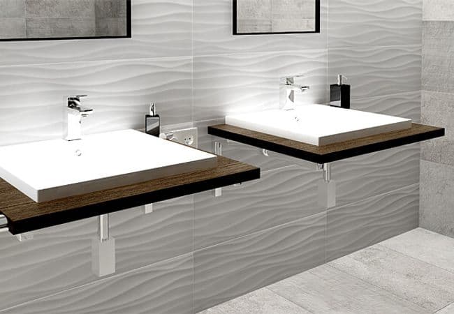 Olympia Stilo Matte Wall Tiles Color: Bianco White Size: 10 X 30, Olympia Tile