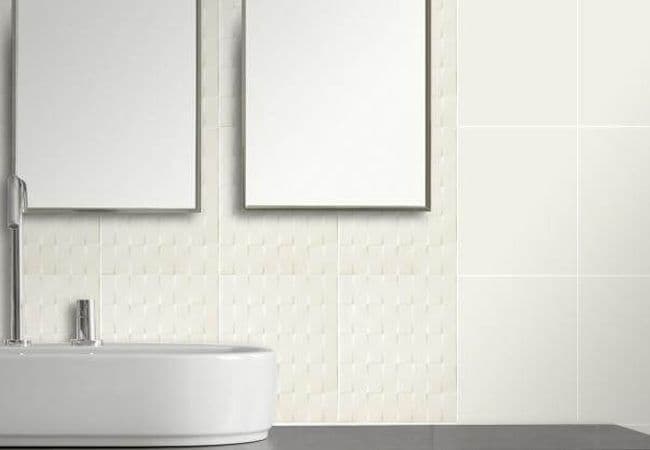 Olympia Uniwall & Weave Gloss Ceramic Wall Tiles Color: White, Ivory, Tender Grey, Taupe Size: 8 X 10, Olympia Tile