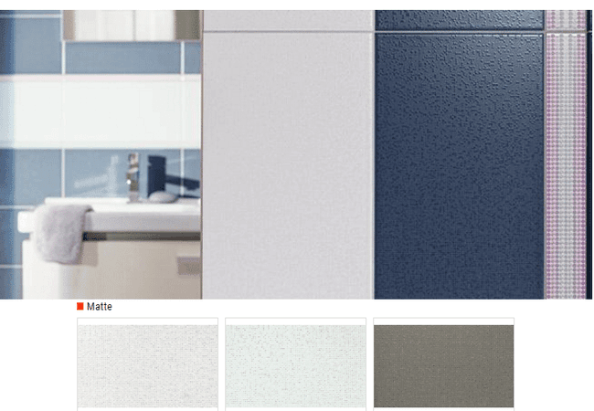 Olympia Vanity Matte Ceramic Wall Tiles Color: White, Grey, Grey Brown Size: 8 X 16, Olympia Tile