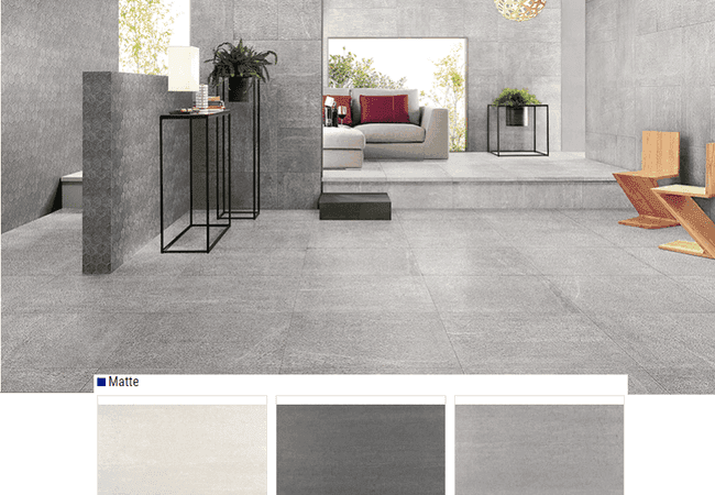 Olympia Alpine Matte Porcelain Tiles Color: Bianco White, Dark Grey, Light Grey Size: 18x36, 24x24, Olympia Tile