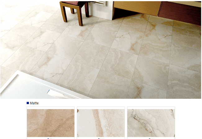 Olympia Augusta Matte Glazed Porcelain Tile Color: Beige, Bone, Grey Size: 18x18, Olympia Tile