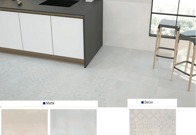 Olympia Cast Matte Porcelain Tiles Color: Cream, Grey, Iris Size: 24x24, Olympia Tile
