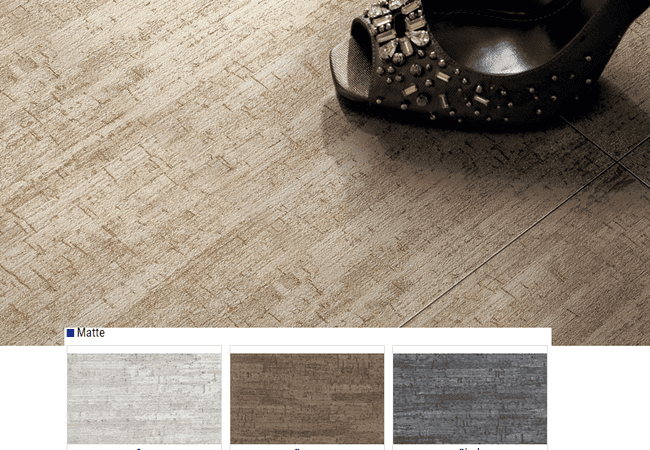 Olympia Cork Matte Porcelain Tiles Color: Grey, Brown, Black Size: 12x24, Olympia Tile