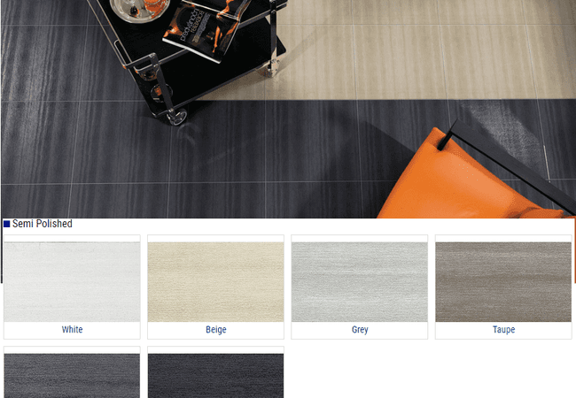 Olympia Firenze Semi Polished Porcelain Tile Color: White, Beige, Grey, Taupe, Charcoal, Black Size: 12x24, Olympia Tile
