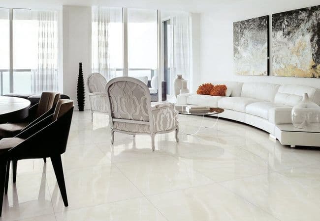Olympia Himalaya Polished Glazed Porcelain Tiles Color: Grey, Light Grey, White Size: 24x24, Olympia Tile