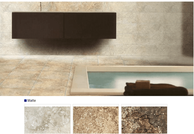Olympia Imperial Matte Glazed Porcelain Tiles Color: White, Beige, Noce Size: 13x13 12x24, Olympia Tile