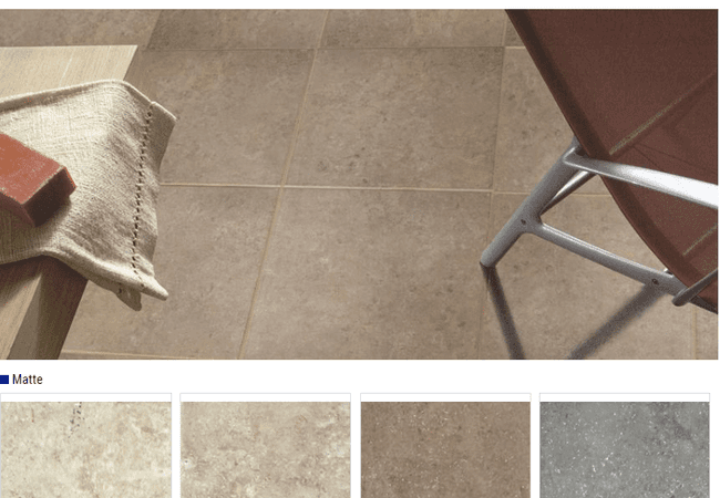 Olympia Jurastone Matte Glazed Porcelain Tiles Color: Beige, Sahara Grey, Sand Beige, Ardenne Grey Size: 13x13, Olympia Tile