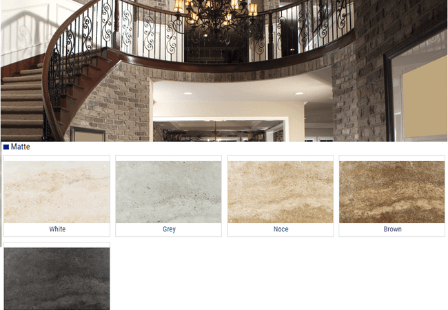 Olympia Livento Matte Glazed Porcelain Tiles Color: White, Grey, Noce, Brown, Black Size: 12x24, Olympia Tile