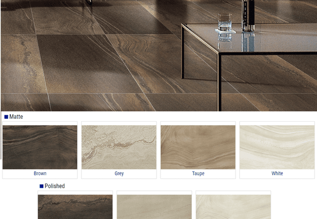 Olympia Sahara Matte & Polished Porcelain Tiles Color: Brown, Grey, Taupe, White Size: 24x48, 8x48, 12x24, Olympia Tile