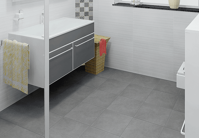 Olympia Sauble Matte Glazed Porcelain Tiles Color: Grey, Anthracite Black Size: 13x13, Olympia Tile