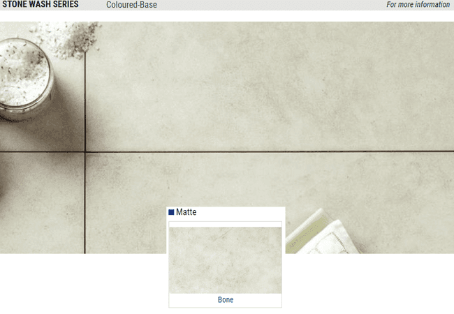 Olympia Stone Wash Matte Porcelain Tile Color: Bone Size: 13.2x13.2, Olympia Tile