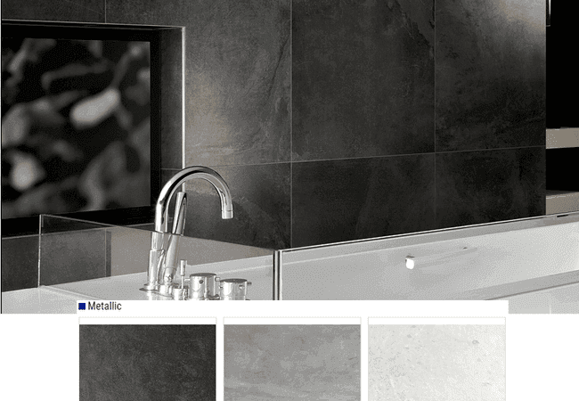Olympia Styletech Metallic Finish Porcelain Tile Color: Anthracite, Grey, Ivory Size: 24x48 16x32, Olympia Tile