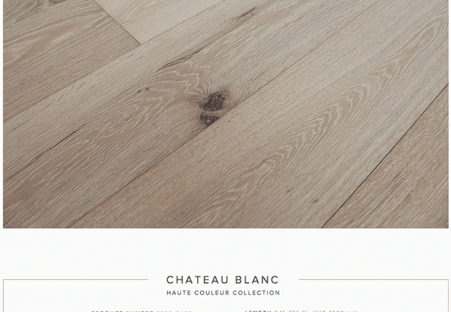 Pravada Haute Couleur European White Oak Engineered Chateau Blanc, Pravada Floors