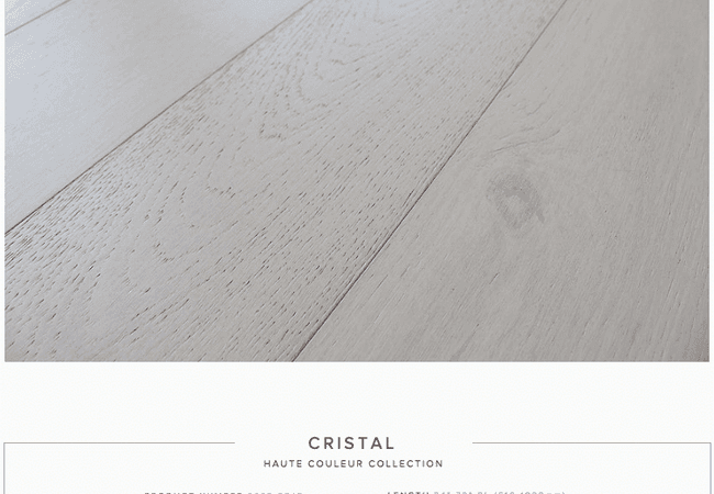 Pravada Haute Couleur European White Oak Engineered Cristal Blanc, Pravada Floors