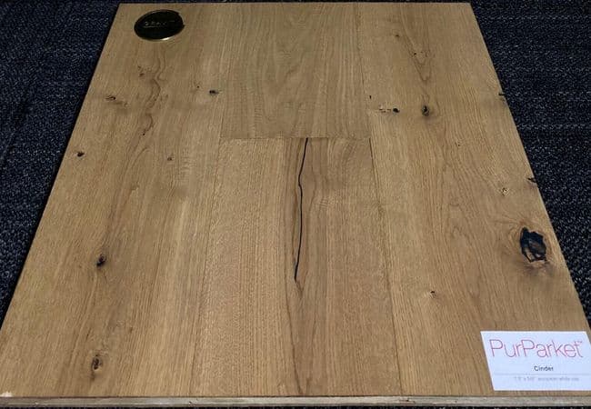 PurParket Gravity European White Oak Engineered Cinder