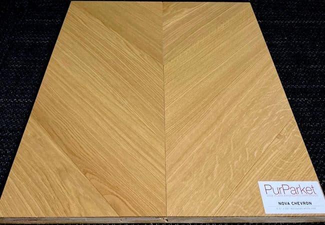 PurParket Gravity European White Oak Engineered Nova Chevron
