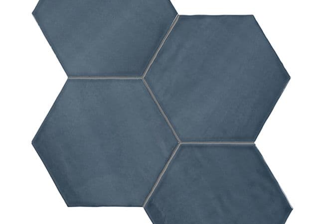 Richmond Tile Teramoda Ink 6" Hexagons, Richmond Flooring