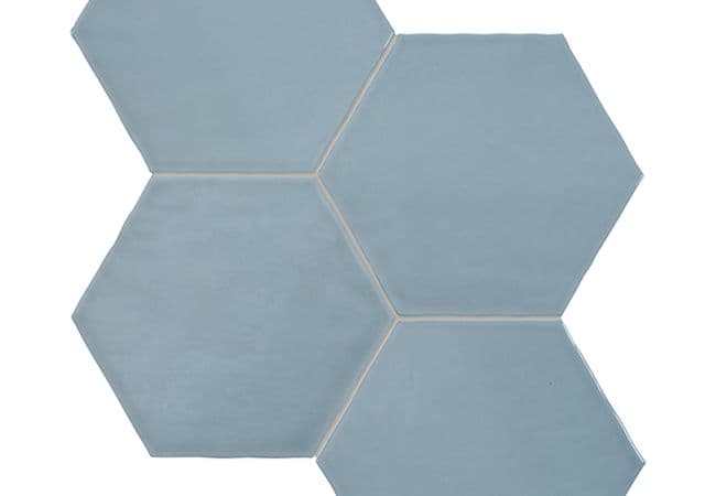 Richmond Tile Teramoda Sky 6" Hexagons, Richmond Flooring