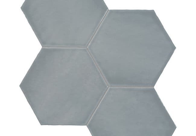 Richmond Tile Teramoda Sterling 6" Hexagons, Richmond Flooring