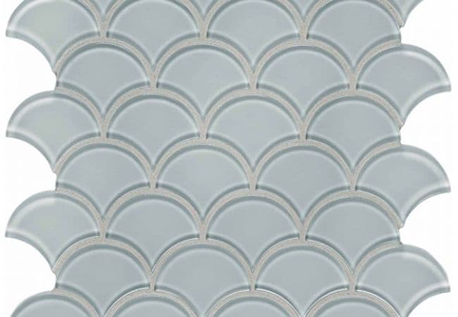 Richmond Tile Element Glass Cloud scallop Mosaic, Richmond Flooring