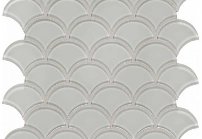 Richmond Tile Element Glass Mist scallop Mosaic, Richmond Flooring