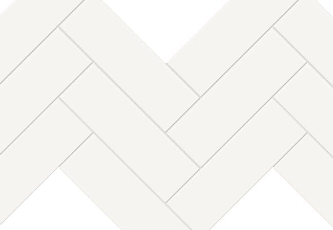 Richmond Tile Soho Canvas White 12"x12" Herringbone Glossy, Richmond Flooring