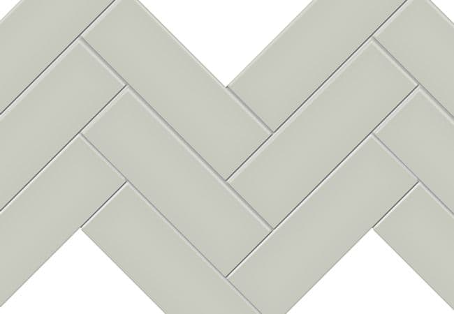 Richmond Tile Soho Soft Sage 12"x12" Herringbone Glossy, Richmond Flooring