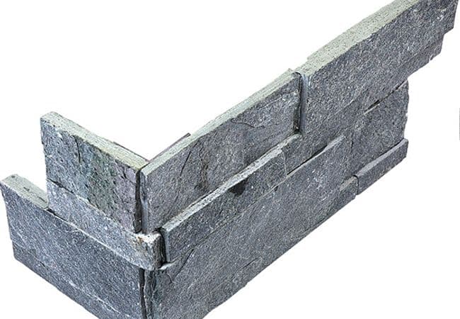 Richmond Tile Ledger Stone Astro Silver Assembled Corner 6"x18", Richmond Flooring