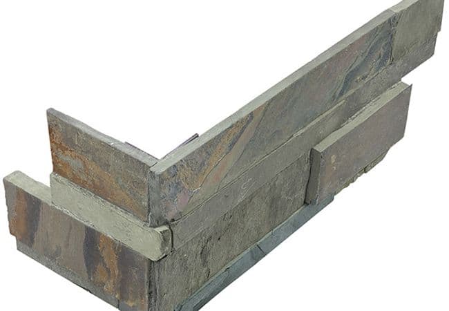Richmond Tile Ledger Stone Indian Coast Assembled Corner 6"x18", Richmond Flooring