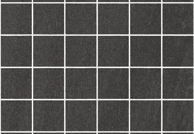 Richmond Tile Atelier Black 2"x2" Mosaic Honed, Richmond Flooring