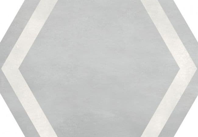 Richmond Tile Geoshapes Ice 7x8 Hexagon With Frame, Richmond Flooring