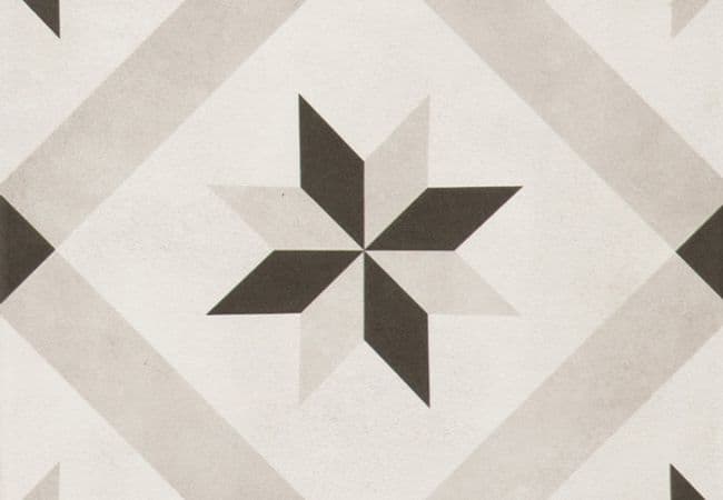 Richmond Tile Geoshapes Ice 8x8 Compass Deco, Richmond Flooring