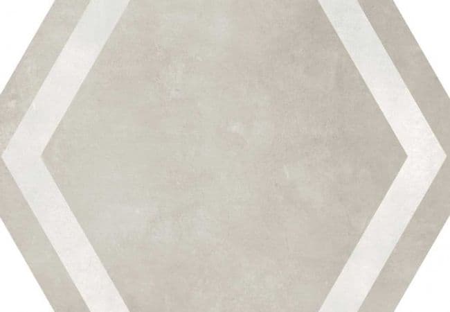Richmond Tile Geoshapes Sand 7x8 Hexagon With Frame, Richmond Flooring