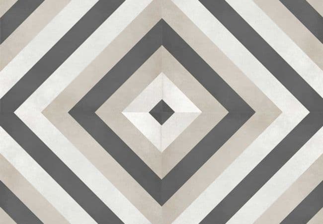 Richmond Tile Geoshapes Sand 8x8 Diamond Deco, Richmond Flooring