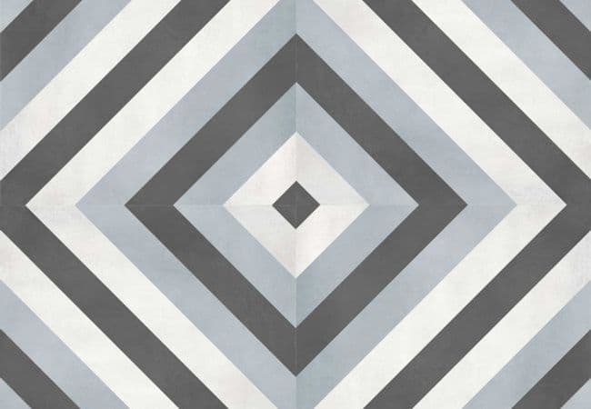 Richmond Tile Geoshapes Tide 8x8 Diamond Deco, Richmond Flooring