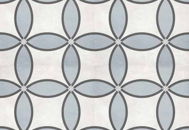 Richmond Tile Geoshapes Tide 8x8 Zenith Deco, Richmond Flooring