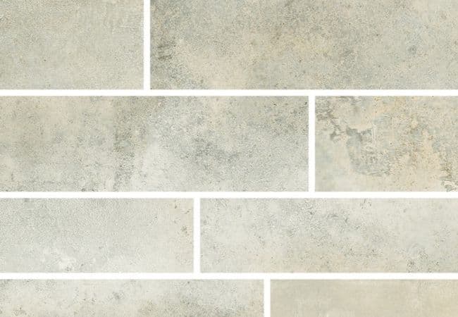 Richmond Tile Stonecrete Smoked Cement 12x24 Design 6 Mosaic Honed Rectified, Richmond Flooring